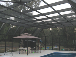After picture Large Screened Pool Enclosure